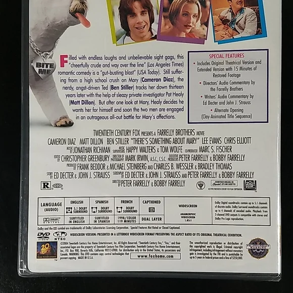 Factory sealed: There's Something about Mary Widescreen DVD w/ Special Features - Picture 5 of 9